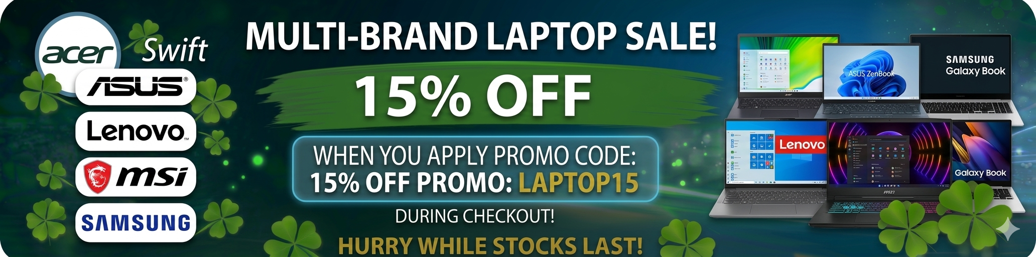 Multi-brand Laptop Sale!
